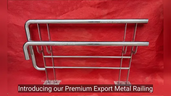 Design moderno della balaustra del patio con supporto in vetro per ringhiera in acciaio inossidabile per balcone