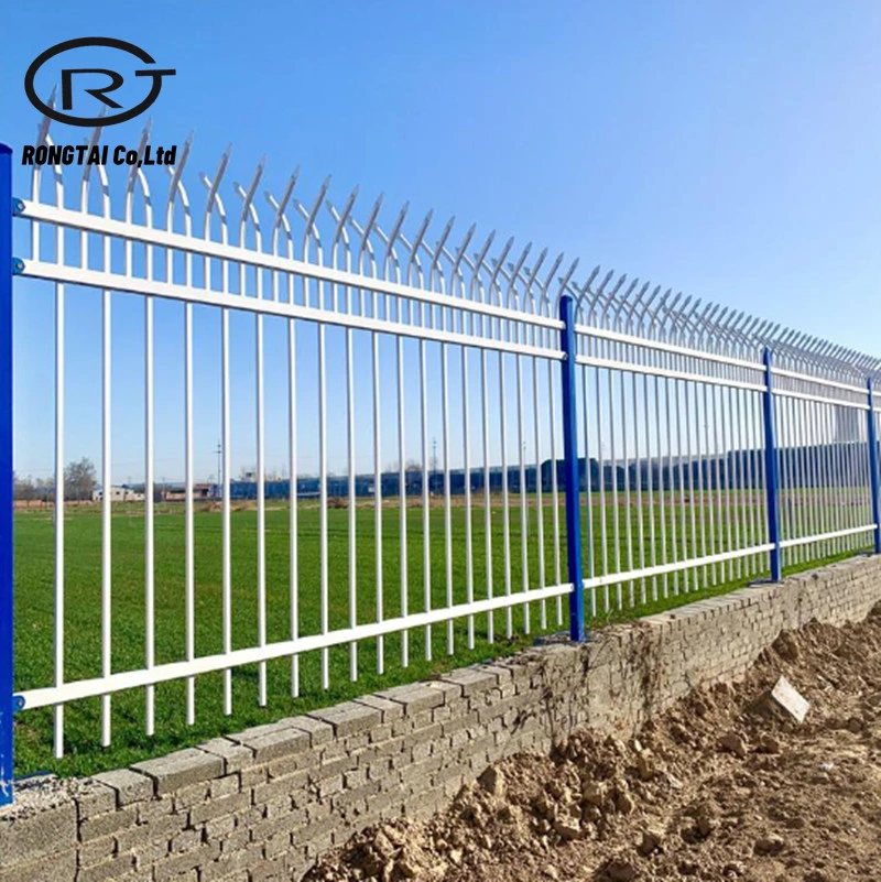 Powder Coated Steel Fence Spear Top Fence Panels Wrought Iron Fencing Pool Garden Yard Fence
