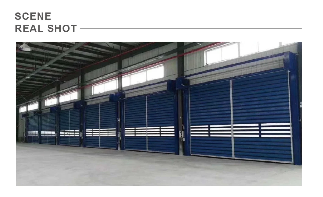 Industrial Aluminum Alloy High Performance Wind Resistance Hard Metal Roll up Shutter Rolling Gate